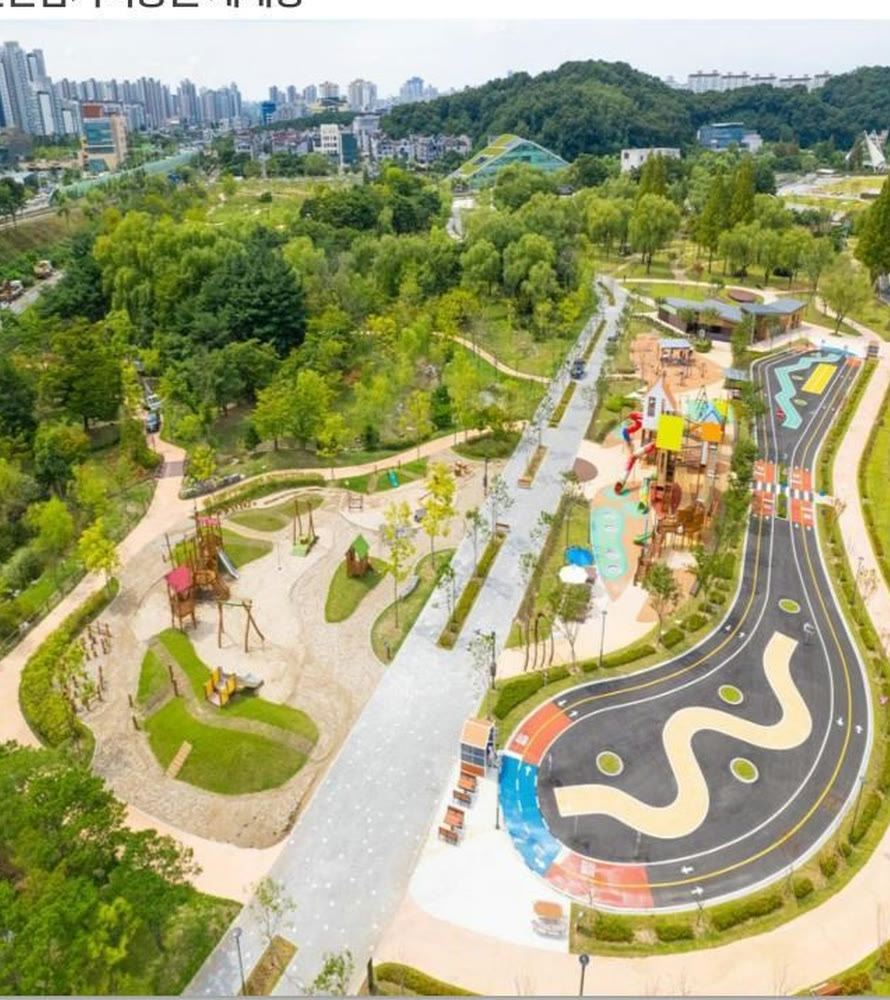 천안삼거리공원 항공 사진