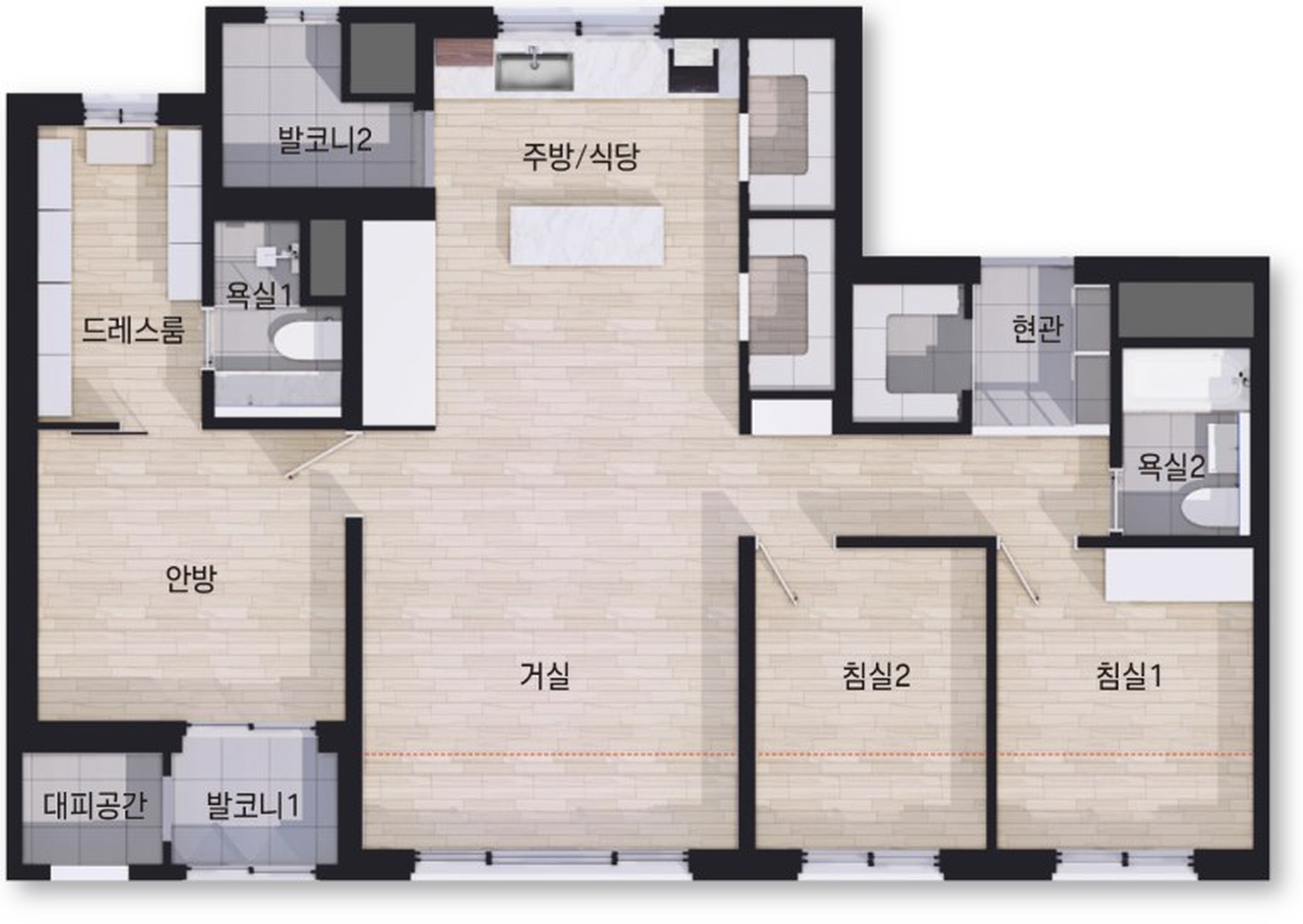 84㎡A 평면도