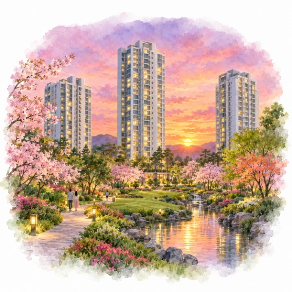 2029년 하반기, 완성된 단지